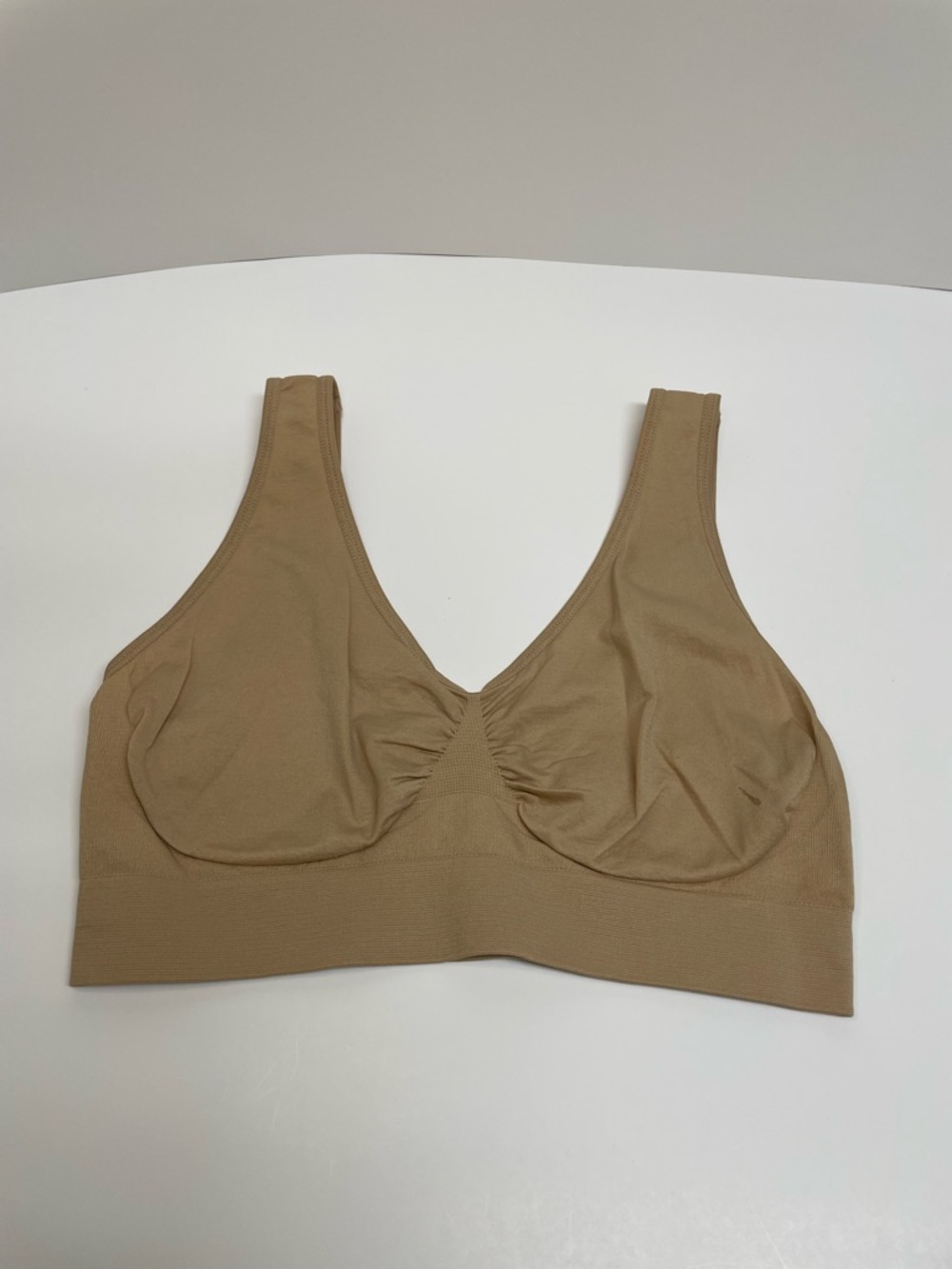 3 NWT Rhonda Shear Nude/Tan Wireless Seamless Bra - Picture 2 of 5